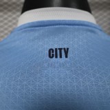 25/26  Manchester City Home Long Sleeve Player 1:1 Quality Soccer Jersey