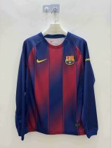 25/26 Barcelona Home Long Sleeved Fans 1:1 Quality Soccer Jersey（不带广告）