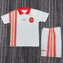 1994 Spain Away Kids Kits  Retro 1:1 Quality Soccer Jersey
