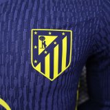 25/26  Atletico Madrid Away Long Sleeve Player 1:1 Quality Soccer Jersey