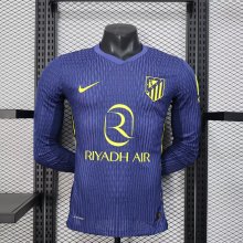 25/26  Atletico Madrid Away Long Sleeve Player 1:1 Quality Soccer Jersey
