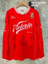 1998/1999 Toluca Home Long sleeve Fans  Retro 1:1 Quality Soccer Jersey