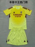 25/26 Benfica Goalkeeper Kids Kits 1:1 Quality Soccer Jersey