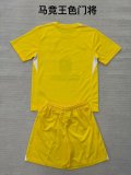 25/26 Atletico Madrid  Goalkeeper Kids Kits 1:1 Quality Soccer Jersey