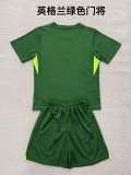 25/26 England  Green Goalkeeper Kids 1:1 Quality Soccer Jersey