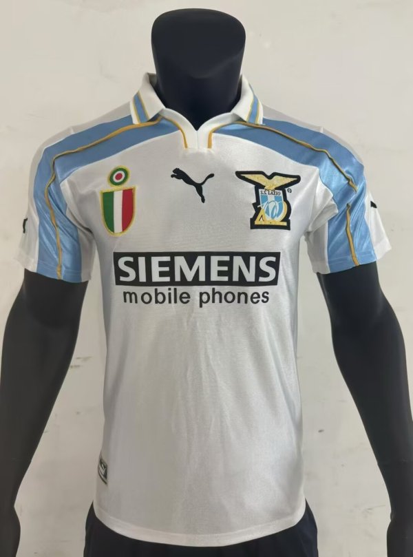 2000/2001 Lazio Home Fans Retro 1:1 Quality  Soccer Jersey