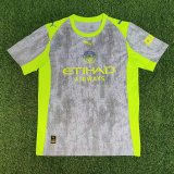 25/26 Manchester City Grey green training Fans 1:1 Quality Soccer Jersey