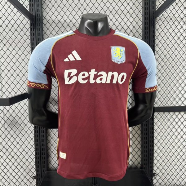 25/26 Aston Villa Home Player 1:1 Quality Soccer Jersey