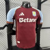 25/26  Aston Villa Home Player  1:1 Quality Soccer Jersey