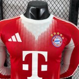 25/26  Bayern Munich Home  Long Sleeve Player 1:1 Quality Soccer Jersey