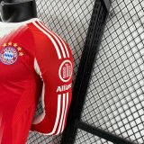 25/26  Bayern Munich Home  Long Sleeve Player 1:1 Quality Soccer Jersey