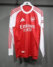 25/26 Arsenal Home Long Sleeve Player 1:1 Quality Soccer Jersey