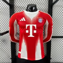 25/26  Bayern Munich Home  Long Sleeve Player 1:1 Quality Soccer Jersey