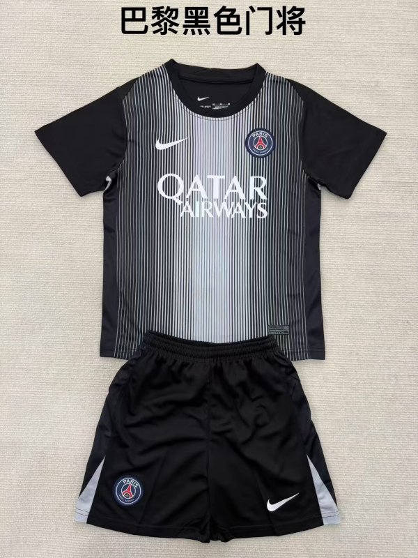 25/26 PSG  Paris  Goalkeeper  Kids 1:1  Quality Soccer Jersey