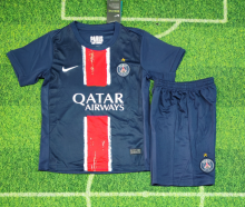 24/25 PSG  Paris  Home  Fans Kids 1:1  Quality Soccer Jersey（冠军版带星）