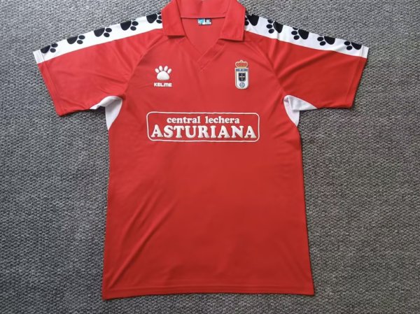 1990/1991 Real Oviedo Away Fans Retro 1:1 Quality Soccer Jersey