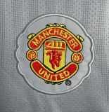 2007-2008 Manchester United Grey Long Sleeve Goalkeeper 1:1 Retro Soccer Jersey