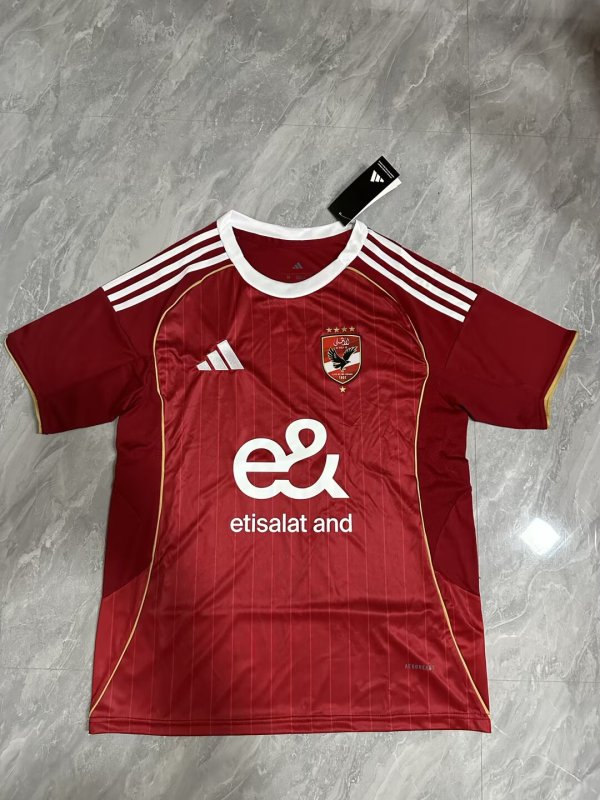 25/26 Egypt  Home Red Fans 1:1 Quality Soccer Jersey