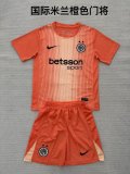 25/26 Inter Milan Goalkeeper Kids kits 1:1 Quality Soccer Jersey