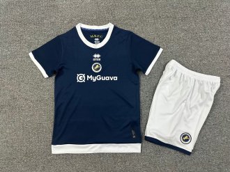 25/26 Millwall Home  Kids Kits 1:1 Quality Soccer Jersey