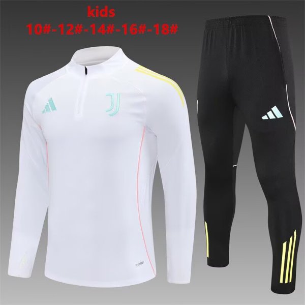 25/26 Juventus Kids White 1:1 Quality Training Jersey