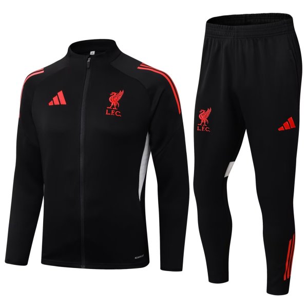 25/26  Liverpool Black Jacket Tracksuit 1:1 Quality