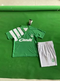 1991/1992 Liverpool Away Kids Retro 1:1  Quality Soccer Jersey
