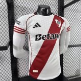 25/26 River Plate Home Long Sleeve Player 1:1 Quality Soccer Jersey