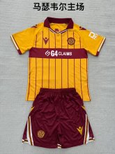 25/26 Motherwell Home Kids KIits 1:1 Soccer Jersey