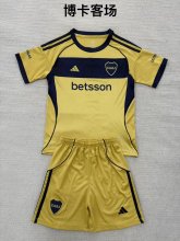 25/26 Boca Away Kids 1:1 Quality Soccer Jersey