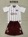 25/26 Heart of Midlothian  Away Kids KIits 1:1 Soccer Jersey