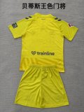 25/26 Real Betis Goalkeeper Yellow Kids Kits 1:1 Quality Soccer Jersey