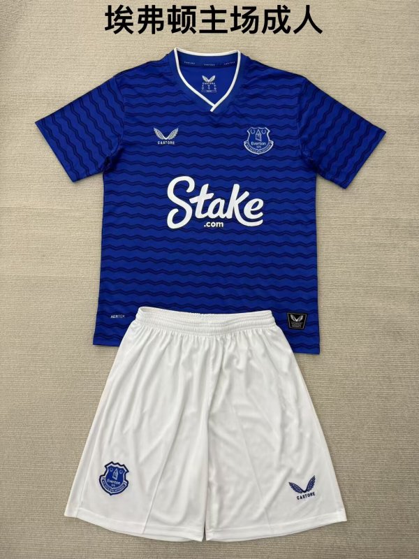25/26 Everton Home Adult Kits 1:1 Quality Soccer Jersey(成人套装)