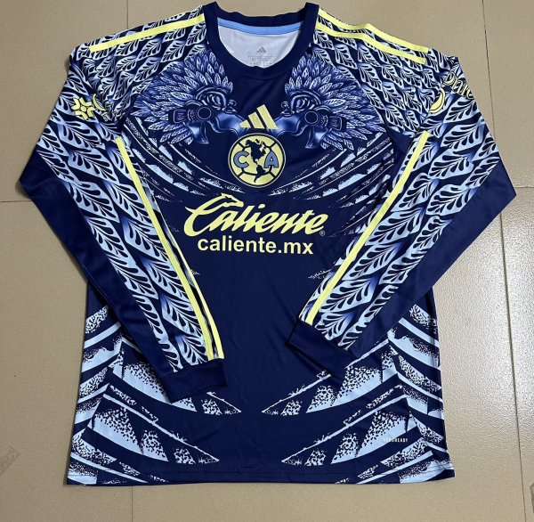 25/26 Club American  Away Fans Long sleeve 1:1 Quality Soccer Jersey