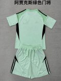 25/26  Ajax Goalkeeper Green Kids  1:1  Quality  Soccer Jersey