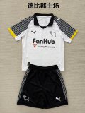 25/26 Derby County Home Kids Kits 1:1 Quality Soccer Jersey