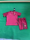 2017/2018 Roma Home Kids Retro 1:1 Quality  Soccer Jersey