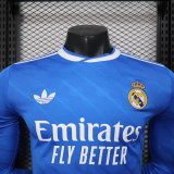 25/26 Real Madrid Third Player Long Sleeve 1:1 Quality Soccer Jersey