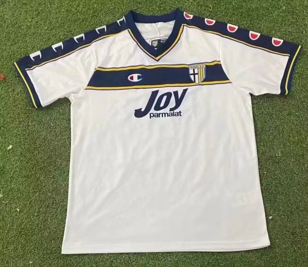 2001/2002 Parma Away White Fans Retro 1:1 Quality Soccer Jersey