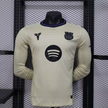 25/26 Barcelona  Away Long Sleeved  PLayer  1:1 Quality Soccer Jersey