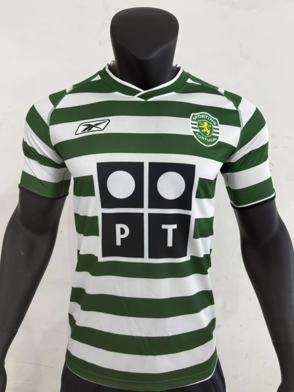 2003/2004 Sporting Lisbon Home 1:1 Quality Retro Soccer Jersey