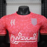 25/26 Palestine  Red Player 1:1 Quality Soccer Jersey