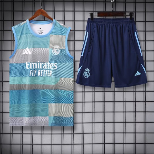 25/26  Real Madrid Blue 1:1 Quality Training Vest（A-Set）