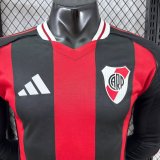 25/26 River Plate Away  Long Sleeve Player 1:1 Quality Soccer Jersey