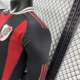 25/26 River Plate Away  Long Sleeve Player 1:1 Quality Soccer Jersey
