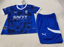 24/25 Al Hilal SFC  Home kids 1:1 Quality Soccer Jersey