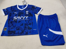 24/25 Al Hilal SFC  Home kids 1:1 Quality Soccer Jersey