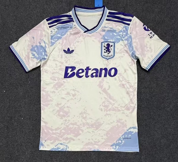 25/26  Aston Villa Third Fans  1:1 Quality Soccer Jersey