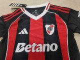 25/26 River Plate Away  Kids Kits 1:1 Quality Soccer Jersey