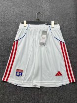 25/26 Lyonnais Home White  1:1 Quality Shorts